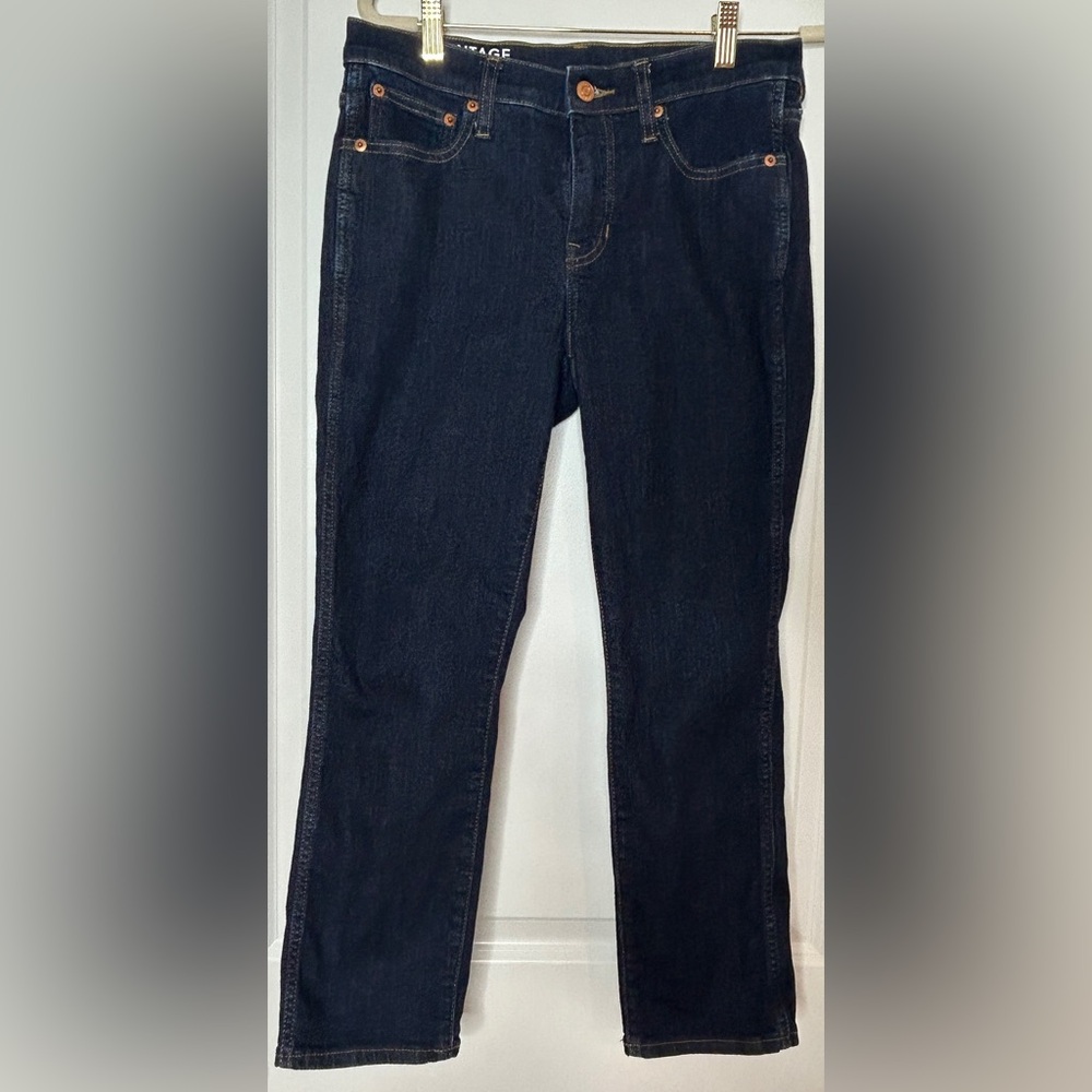 J. Crew Dark Wash Vintage Slim Straight Jean